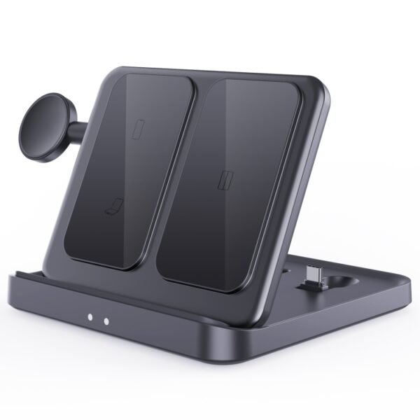3 In 1 Wireless Charger For Samsung Galaxy Z Fold Mobile Phone Earphones & Smart Watches, F16A - Image 2
