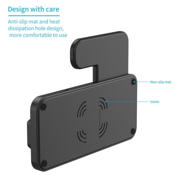 4-in-1 Foldable Desktop Mobile Phone Watch Earphones Wireless Charger, W33 - Image 5