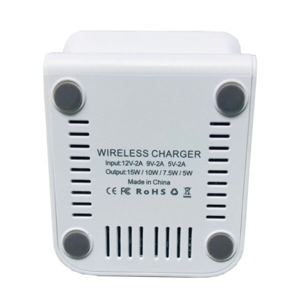 15W Desktop Wireless Charger Mobile Phone Wireless Fast Charging Bracket, Z2 (Black), Z2 (White) - Image 6