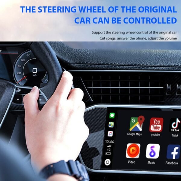 Car Carplay Box Wired to Wireless Bluetooth Adapter, For Android, For IOS, 2 in 1 - Image 5