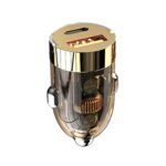 Vehicle Mini Invisible Dual-Port Charger Car Cigarette Lighter, 120W
