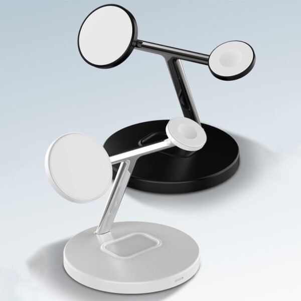 D10 3-In-1 15W Magnetic Mobile Phone Earphone Watch Wireless Fast Charger - Image 8