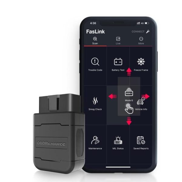 OBDResource ELM327 Car Fault Bluetooth Diagnostic Instrument Supports iO