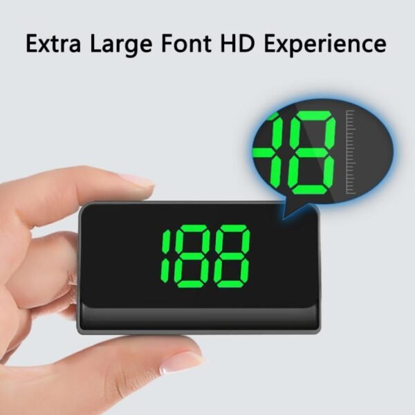 W1 Car HUD Head-up Display GPS Speedometer Speed Display, KM, MPH - Image 5