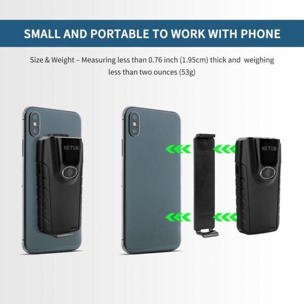 Cell Phone Back Clip Portable Wireless Bluetooth Scanner, E800 - Image 4