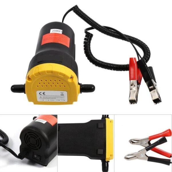 24V 60W Oil / Crude oil Fluid Sump Extractor Scavenge Exchange Transfer Pump Suction Transfer Pump + Tubes for Auto Car Boat Mot - Image 2