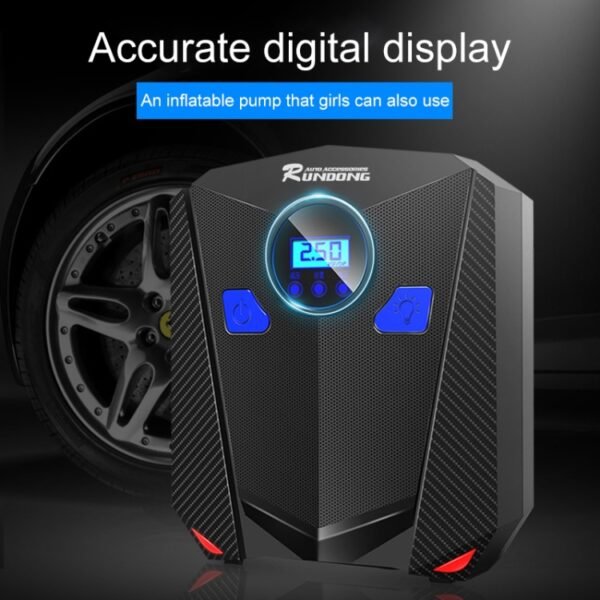 DC 12V 120W 150 PSI Car Air Compressor Inflatable Air Pump with Digital Display Auto Shut Off Gauge - Image 9
