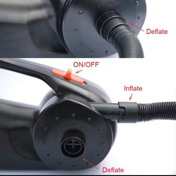 HT-338 Rechargeable Electric Air Pump Inflatable Boat Air Pump, EU Plug - Image 4