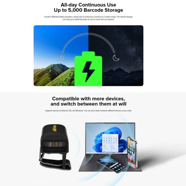 Ulefone uScan RS1 Mini Wireless Bluetooth Ring Scanner, Ulefone uScan RS1 - Image 9