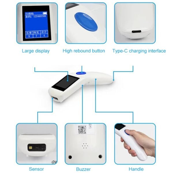 NEWSCAN NS1103T One & Two Dimensional High Speed Wireless Barcode Scanner Collector - Image 3