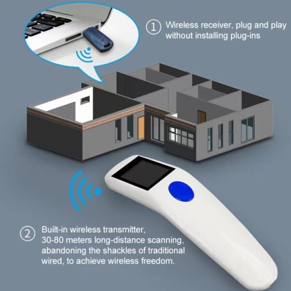 NEWSCAN NS1103T One & Two Dimensional High Speed Wireless Barcode Scanner Collector - Image 6
