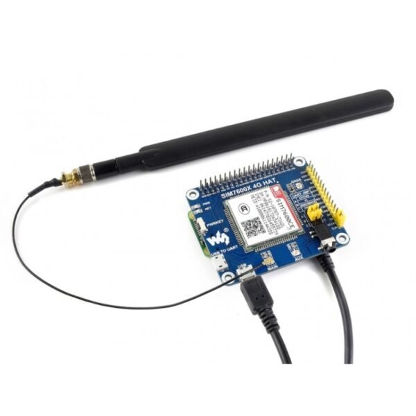 Waveshare 4G / 3G / 2G / GSM / GPRS / GNSS HAT for Raspberry Pi, LTE CAT4, for China - Image 6