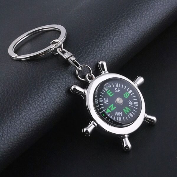 Creative Rudder Compass Keychain Compass - Image 3