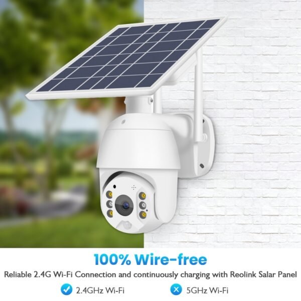 T16 1080P Full HD Solar Powered WiFi Camera, Support PIR Alarm, Night Vision, Two Way Audio, TF Card - Image 5