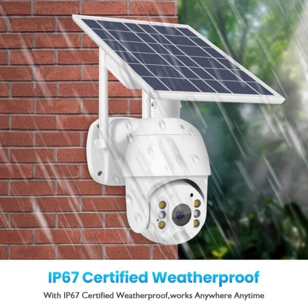 T16 1080P Full HD Solar Powered WiFi Camera, Support PIR Alarm, Night Vision, Two Way Audio, TF Card - Image 6