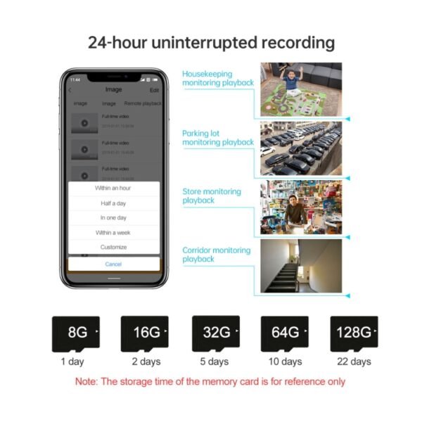 SriHome SH020 3.0 Million Pixels 1296P HD AI IP Camera, Support Two Way Talk / Auto Tracking / Humanoid Detection / Night Vision / TF Card, AU Plug, SH020 - Image 17