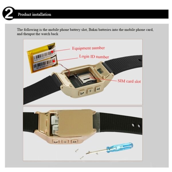 D99+ 1.22 inch HD LCD Screen GPS Smartwatch for the Elder Waterproof, Support GPS + LBS + WiFi Positioning / Two-way Dialing / Voice Monitoring / One-key First-aid / Wrist off Alarm / Safety Fence, D99+ Rose Gold - Image 19