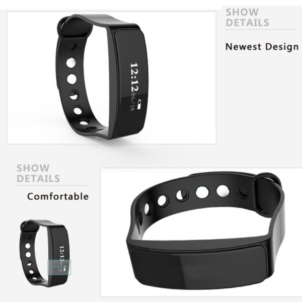 TLW05 0.86 inch OLED Display Bluetooth Smart Bracelet, IP66 Waterproof Support Pedometer / Calls Remind / Sleep Monitor / Sedentary Reminder / Alarm / Remote Capture, Compatible with Android and iOS Phones, 05 Black, 05 Orange, 05 Blue - Image 2