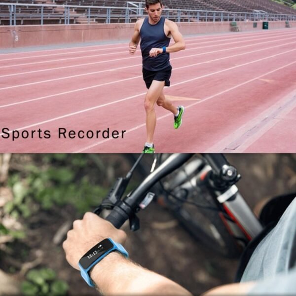TLW05 0.86 inch OLED Display Bluetooth Smart Bracelet, IP66 Waterproof Support Pedometer / Calls Remind / Sleep Monitor / Sedentary Reminder / Alarm / Remote Capture, Compatible with Android and iOS Phones, 05 Black, 05 Orange, 05 Blue - Image 9