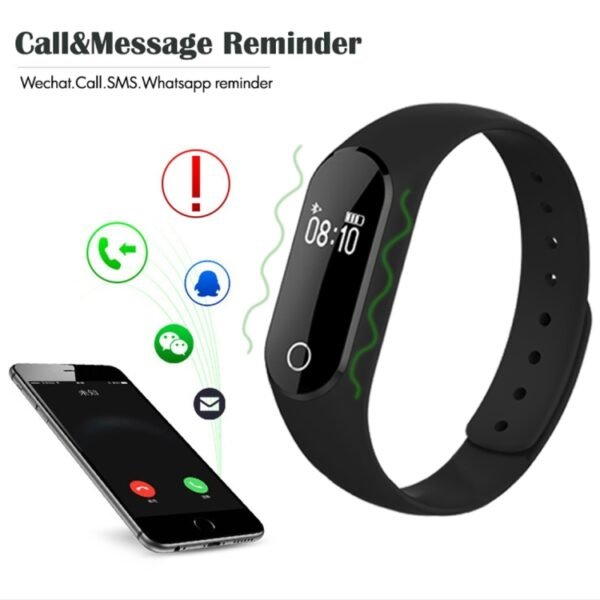 TLW25 0.42 inch OLED Display Bluetooth Smart Bracelet, IP66 Waterproof, Support Heart Rate Monitor / Pedometer / Calls Remind / Sleep Monitor / Sedentary Reminder / Alarm / Remote Capture, Compatible with Android and iOS Phones, 25 Black, 25 Blue - Image 8