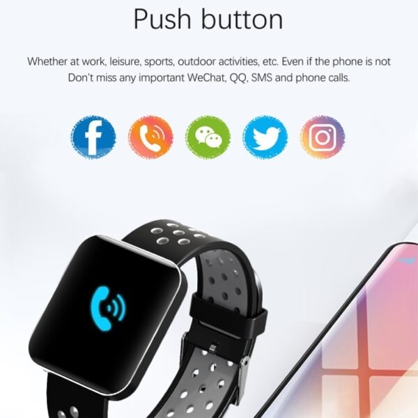 S88 1.54 inches TFT Color Screen Smart Bracelet IP67 Waterproof, Silicone Watchband, Support Call Reminder /Heart Rate Monitoring /Sleep Monitoring /Sedentary Reminder /Blood Pressure Monitoring - Image 11