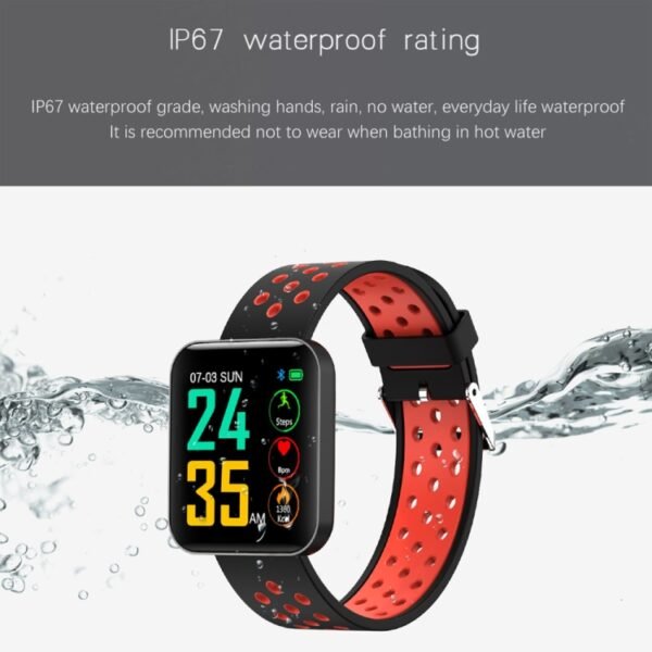 S88 1.54 inches TFT Color Screen Smart Bracelet IP67 Waterproof, Silicone Watchband, Support Call Reminder /Heart Rate Monitoring /Sleep Monitoring /Sedentary Reminder /Blood Pressure Monitoring - Image 6