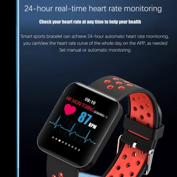 S88 1.54 inches TFT Color Screen Smart Bracelet IP67 Waterproof, Silicone Watchband, Support Call Reminder /Heart Rate Monitoring /Sleep Monitoring /Sedentary Reminder /Blood Pressure Monitoring - Image 8
