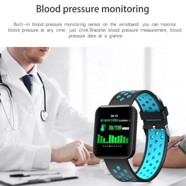 S88 1.54 inches TFT Color Screen Smart Bracelet IP67 Waterproof, Silicone Watchband, Support Call Reminder /Heart Rate Monitoring /Sleep Monitoring /Sedentary Reminder /Blood Pressure Monitoring - Image 9
