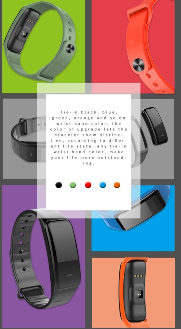 CHIGU C1Plus Fitness Tracker 0.96 inch IPS Screen Smartband Bracelet, IP67 Waterproof, Support Sports Mode / Blood Pressure / Sleep Monitor / Heart Rate Monitor / Fatigue Monitor / Sedentary Reminder, C1 Plus Black, C1 Plus Blue, C1 Plus Purple... - Image 20