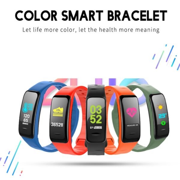 CHIGU C1Plus Fitness Tracker 0.96 inch IPS Screen Smartband Bracelet, IP67 Waterproof, Support Sports Mode / Blood Pressure / Sleep Monitor / Heart Rate Monitor / Fatigue Monitor / Sedentary Reminder, C1 Plus Black, C1 Plus Blue, C1 Plus Purple... - Image 6