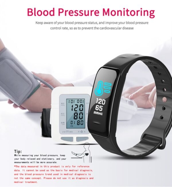 CHIGU C1Plus Fitness Tracker 0.96 inch IPS Screen Smartband Bracelet, IP67 Waterproof, Support Sports Mode / Blood Pressure / Sleep Monitor / Heart Rate Monitor / Fatigue Monitor / Sedentary Reminder, C1 Plus Black, C1 Plus Blue, C1 Plus Purple... - Image 10
