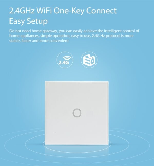 NEO NAS-SC01W Wireless WiFi EU Smart Light Control Switch 1Gang - Image 3
