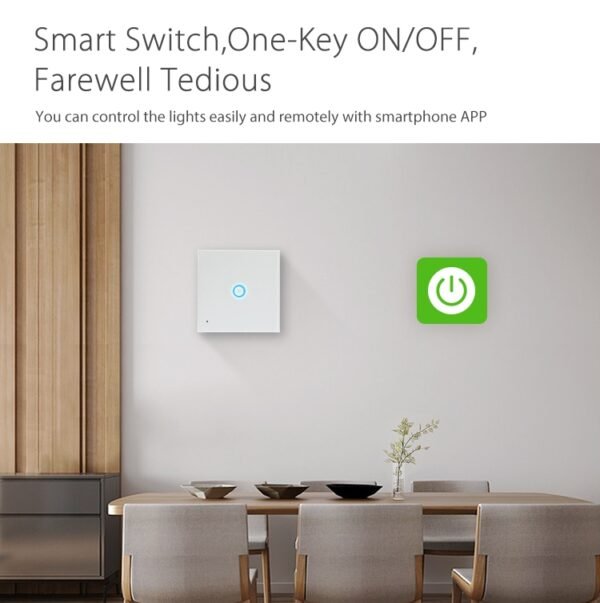 NEO NAS-SC01W Wireless WiFi EU Smart Light Control Switch 1Gang - Image 4