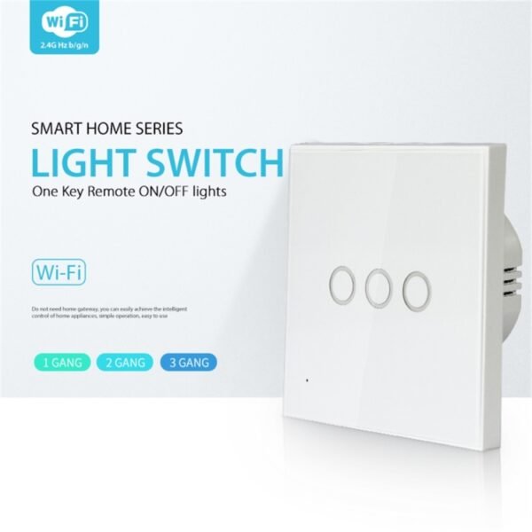 NEO NAS-SC03W Wireless WiFi EU Smart Light Control Switch 3Gang - Image 2