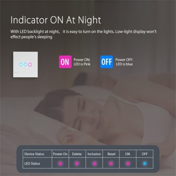 NEO NAS-SC03W Wireless WiFi EU Smart Light Control Switch 3Gang - Image 6