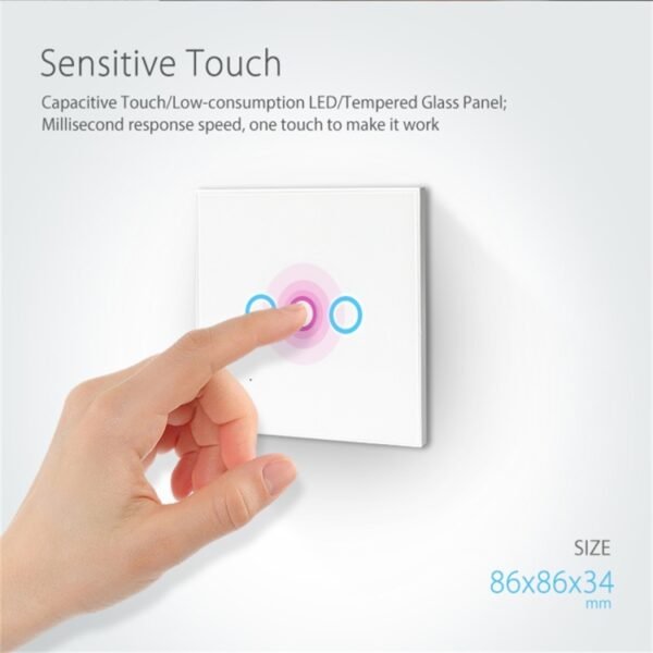 NEO NAS-SC03W Wireless WiFi EU Smart Light Control Switch 3Gang - Image 9