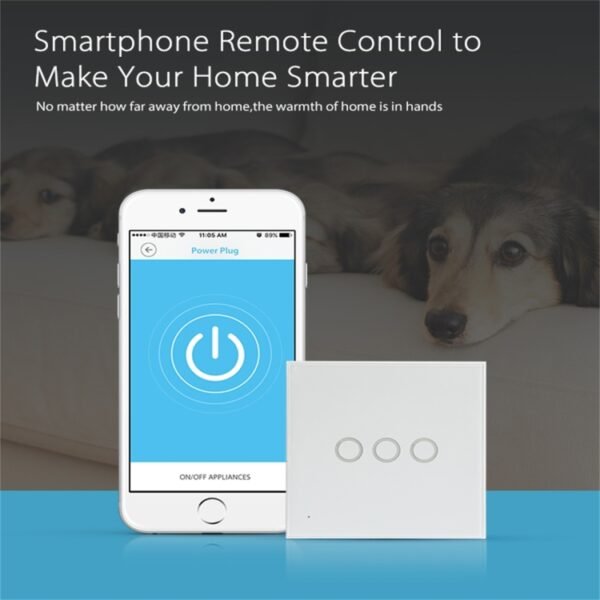 NEO NAS-SC03W Wireless WiFi EU Smart Light Control Switch 3Gang - Image 10
