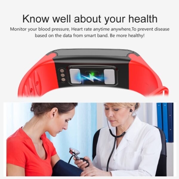 TLW T6 Fitness Tracker 0.96 inch OLED Display Wristband Smart Bracelet, Support Sports Mode / ECG / Heart Rate Monitor / Blood Pressure / Sleep Monitor, T6 Black, T6 Blue, T6 Red - Image 7