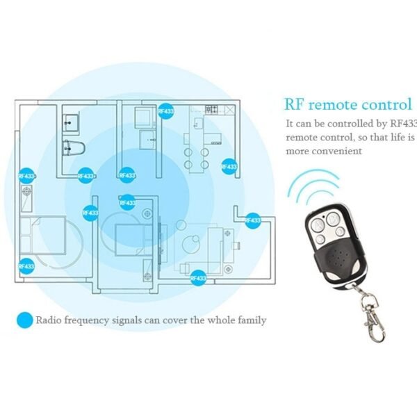 86mm 3 Gang Tempered Glass Panel Wall Switch Smart Home Light Touch Switch with RF433 Remote Controller, AC 110V-240V, 86mm 3 Gang/Black - Image 7