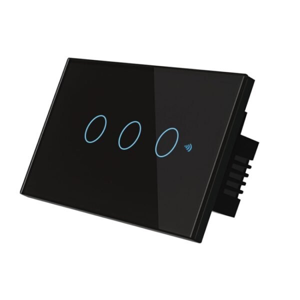 TC120 Wifi Smart Light Switch Glass Screen Touch Panel Voice Control Wireless Wall Switch Work with Alexa Echo / Google Home - Image 3