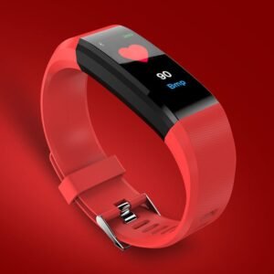 115Plus 0.96 inches OLED Color Screen Smart Bracelet,Support Call Reminder /Heart Rate Monitoring /Blood Pressure Monitoring /Sleep Monitoring /Sedentary Remind