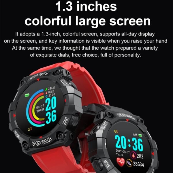 FD68 1.3 inch Color Round Screen Sport Smart Watch, Support Heart Rate / Multi-Sports Mode, FD68 - Image 3
