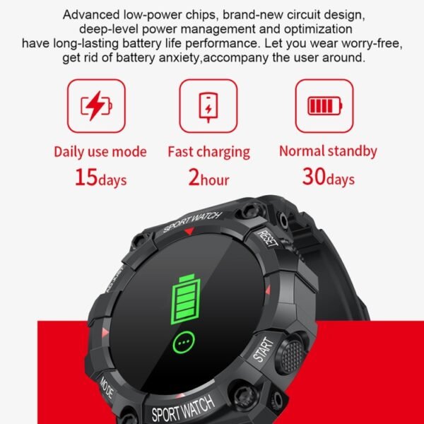 FD68 1.3 inch Color Round Screen Sport Smart Watch, Support Heart Rate / Multi-Sports Mode, FD68 - Image 4