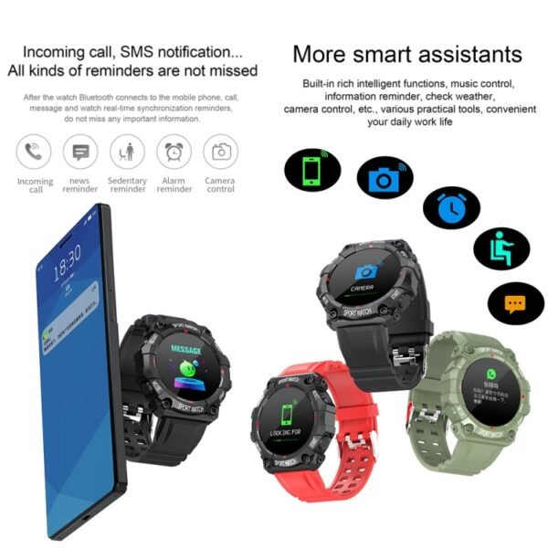 FD68 1.3 inch Color Round Screen Sport Smart Watch, Support Heart Rate / Multi-Sports Mode, FD68 - Image 7