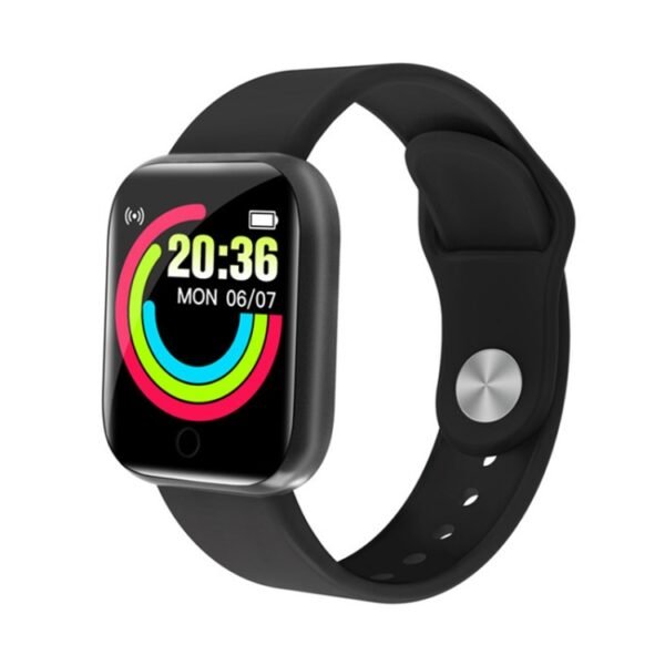 Y68 1.44 inch Smart Watch, Support Heart Rate Blood Pressure Blood Oxygen Monitoring, Y68 Black, Y68 Pink