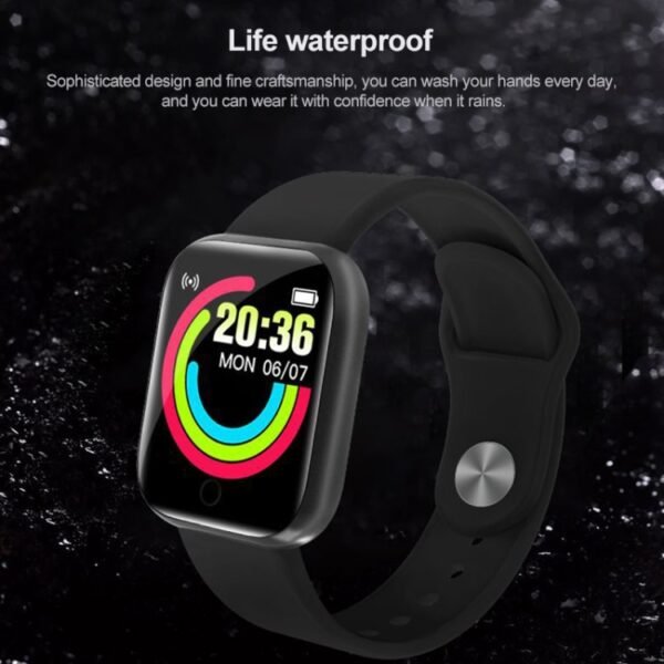 Y68 1.44 inch Smart Watch, Support Heart Rate Blood Pressure Blood Oxygen Monitoring, Y68 Black, Y68 Pink - Image 7