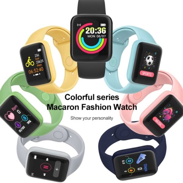 Y68M 1.44 inch Smart Watch, Support Heart Rate Blood Pressure Blood Oxygen Monitoring - Image 2