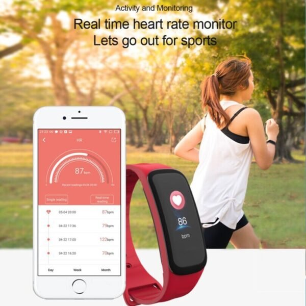 TLW B1 Plus Fitness Tracker 0.96 inch Color Screen Bluetooth 4.0 Wristband Smart Bracelet, IP67 Waterproof, Support Sports Mode / Heart Rate Monitor / Sleep Monitor / Information Reminder, B1 Black, B1 Blue, B1 Red - Image 6