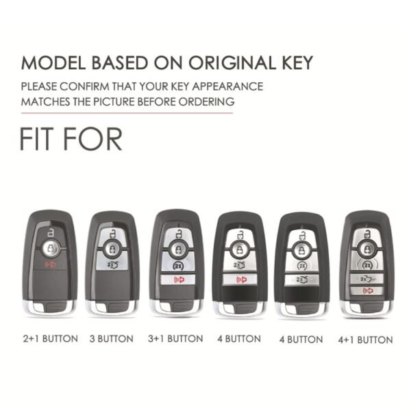 For Ford F-150 4-button C072/1 Car Key Leather Protective Case, C072/1 - Image 2