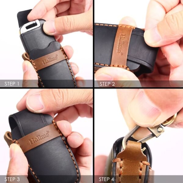 For Ford F-150 4-button C072/1 Car Key Leather Protective Case, C072/1 - Image 5